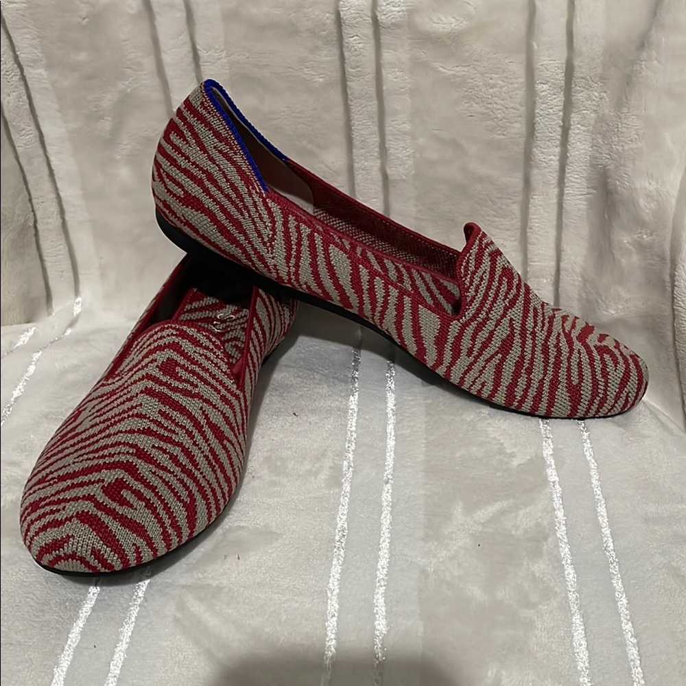 Rothy's Red and Gray Flats with Soft Flexible Sole - Picture 5 of 6